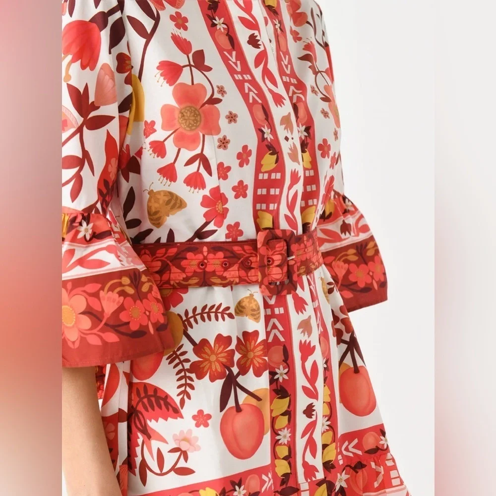 FARM RIO - ROMANTIC ORCHARD MINI DRESS - Picture 7 of 8